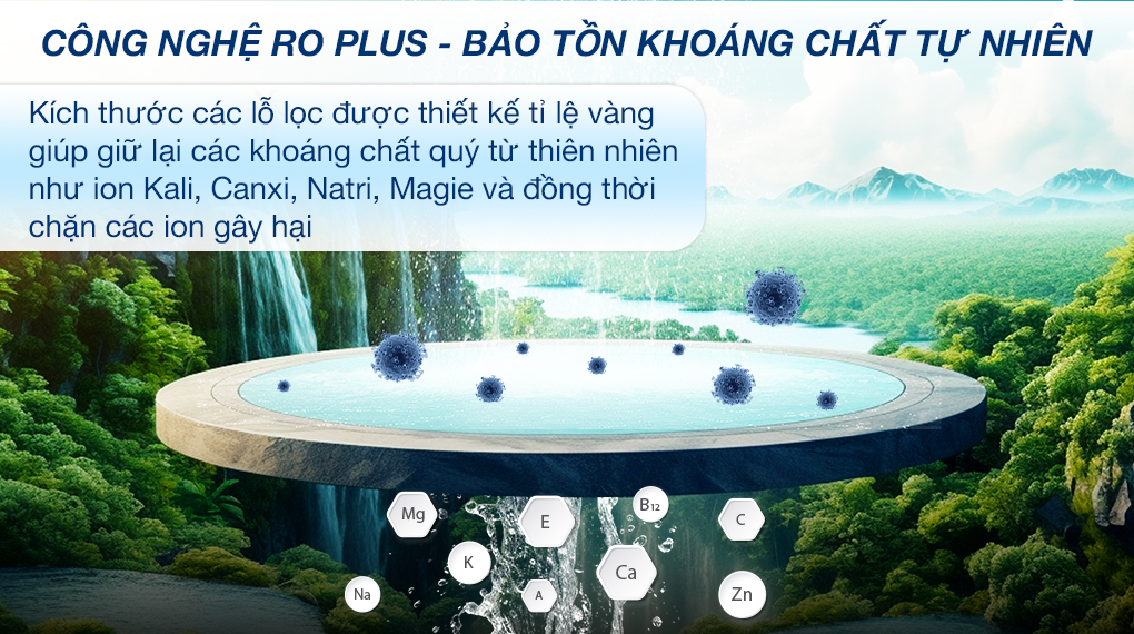 Máy lọc nước RO nóng nguội lạnh Toshiba TWP-W2398SVN(M) 10 lõi - Lõi RO PLUS