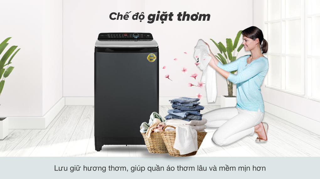 Máy giặt Aqua Inverter 12 kg AQW-DR120HT BK - Công nghệ giặt