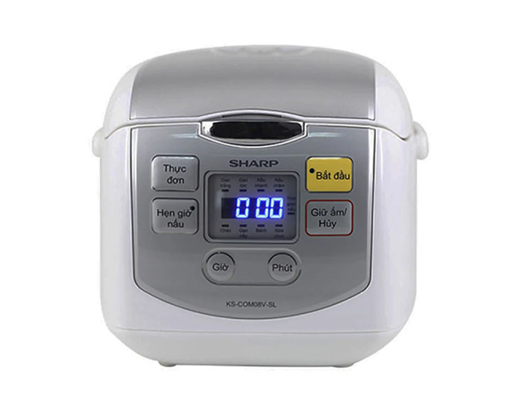 Nồi cơm điện tử Sharp 0.72 lít KS-COM08V-SL